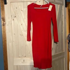 Red Popilush dress with spanks attached